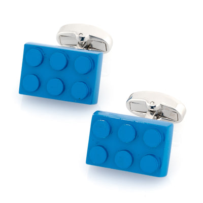 Blue Building Block Cufflinks, CL8714, Novelty Cufflinks, Mens Cufflinks, Cufflinks, Cuffed, Clinks, Clinks Australia