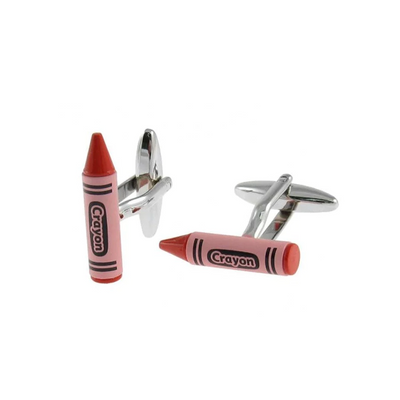 Red Crayon Cufflinks