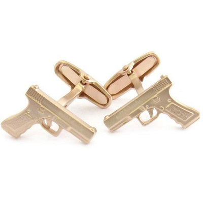 Rose Gold Hand Gun Cufflinks