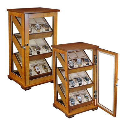 Burl Wooden Watch Cabinet, 18 Watch Box, Cuffed Watch Box, Clinks Australia Watch Box, Burl Watch Box on Cuffed, Australia Watch Cabinet, Watch Cabinet Storage Box, Watch Storage Box, Watch Cabinet Display, 18 Slots Watch Box, Watch Boxes for 18, Burl Wood Watch Cabinet, Wooden Watch Cabinet, Burl, Watch Cabinet, CB5051, Clinks, Clinks Australia, Cuffed