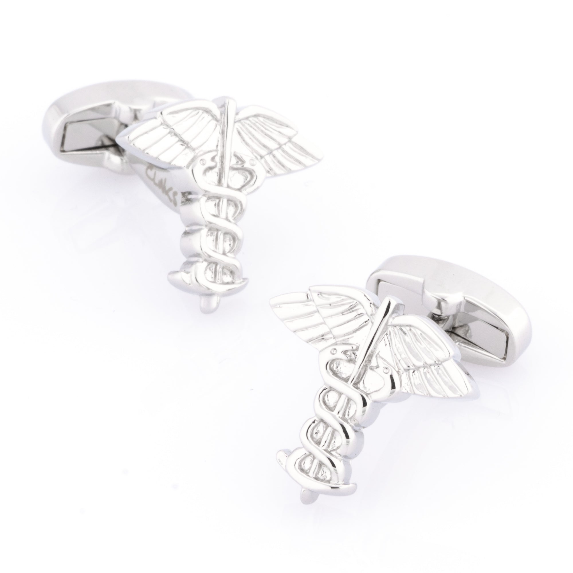 Caduceus Medical Symbol Cufflinks