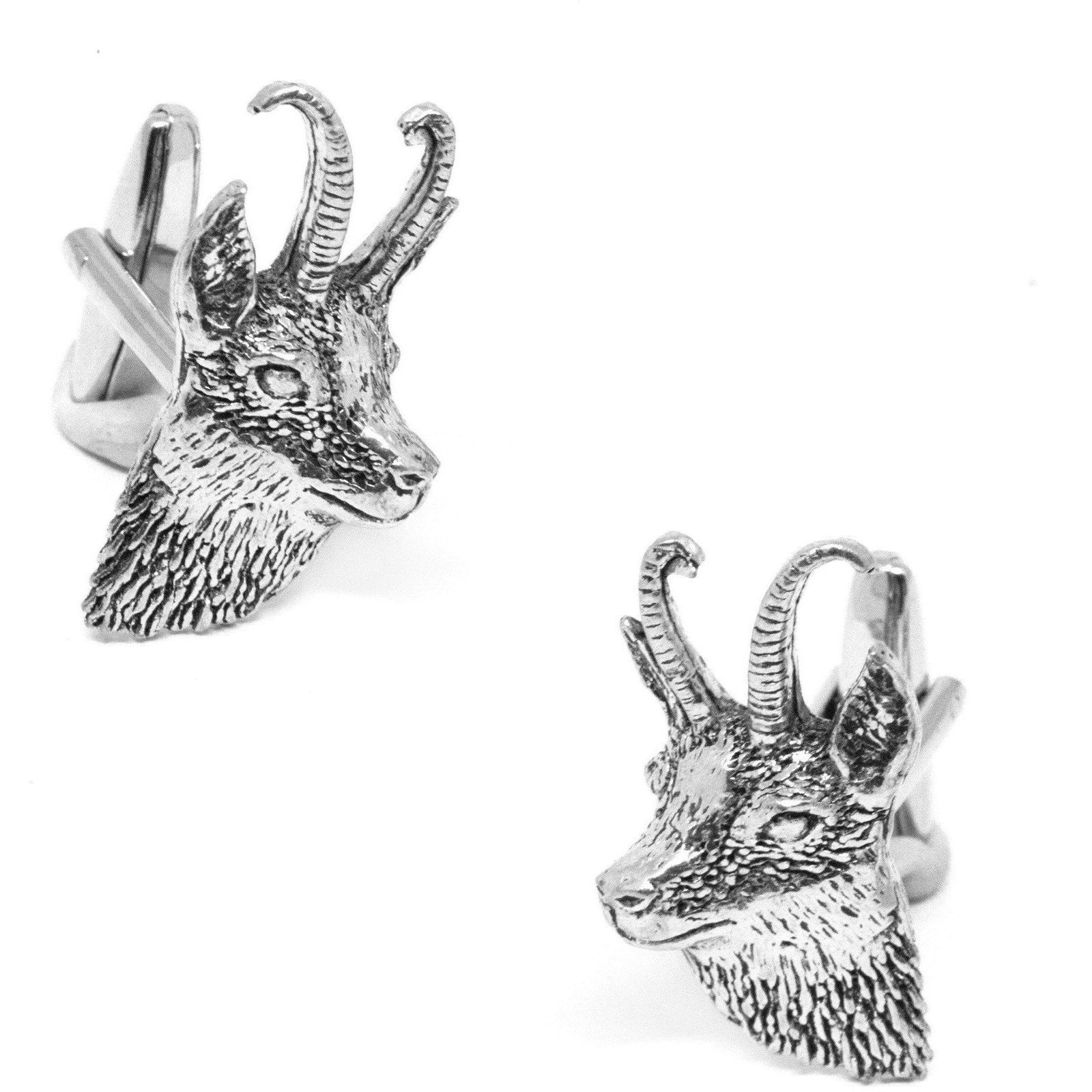 Silver Goat's Head Cufflinks