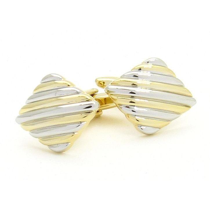 Silver/Gold Lined Cufflinks