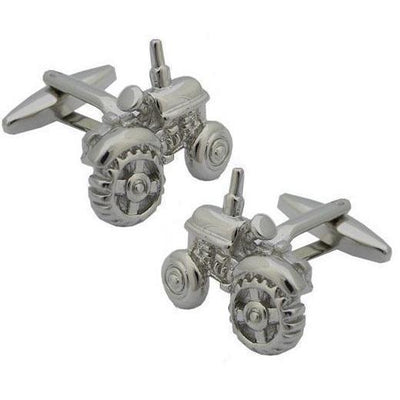 Silver Tractor Cufflinks