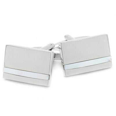 Silver with Mother of Pearl Cufflinks