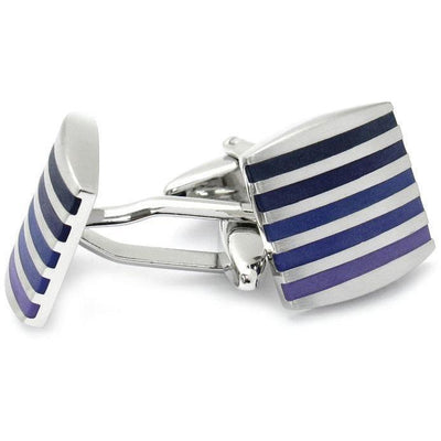 Silver with Purples Cufflinks