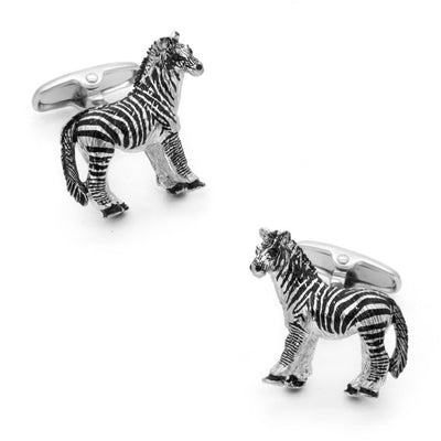 Silver Zebra Cufflinks