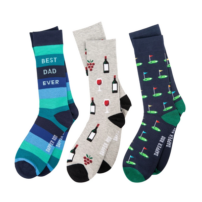 Dad Golf Socks Gift Set
