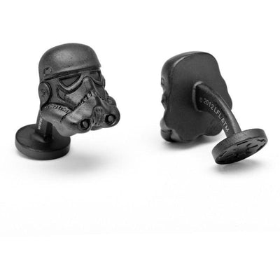 Star Wars Stormtrooper 3D Head Cufflinks in Matte Black