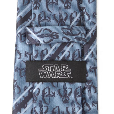 Star Wars Mando Navy Stripe Mens Tie