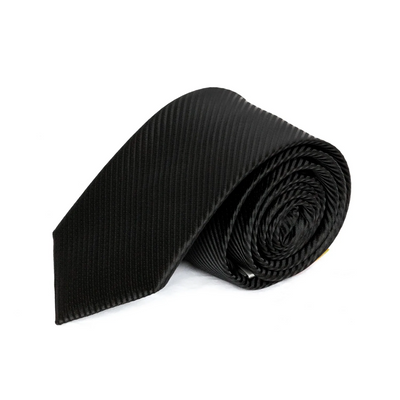Black Diagonal Textured MF Tie