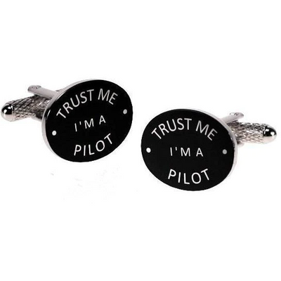 Trust Me I'm a Pilot Cufflinks