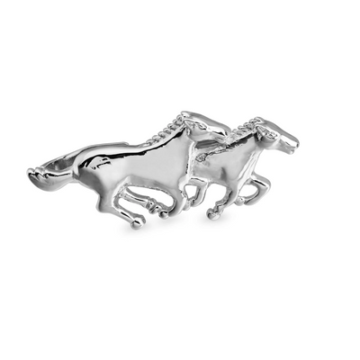 Two Horses Tie Clip