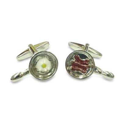 Fried Sausage with Egg Cufflinks