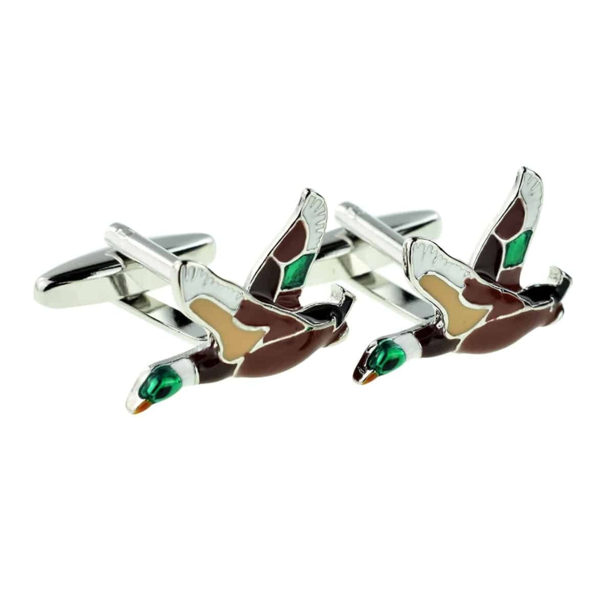 Flying Ducks Geese Colour Cufflinks Novelty Cufflinks Clinks Australia Default 