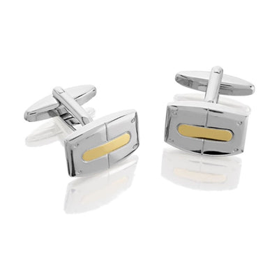 Gold and Silver Buckle Cufflinks