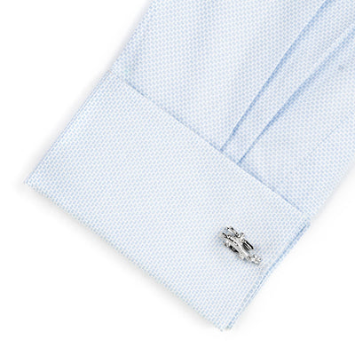 Silver Helicopter Cufflinks