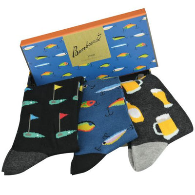 Blokes Life 3 pair Socks Gift Box, Socks, Bamboozld, Bamboo, Cotton, Spandex, Assorted Colour, SS7107, Clinks.com