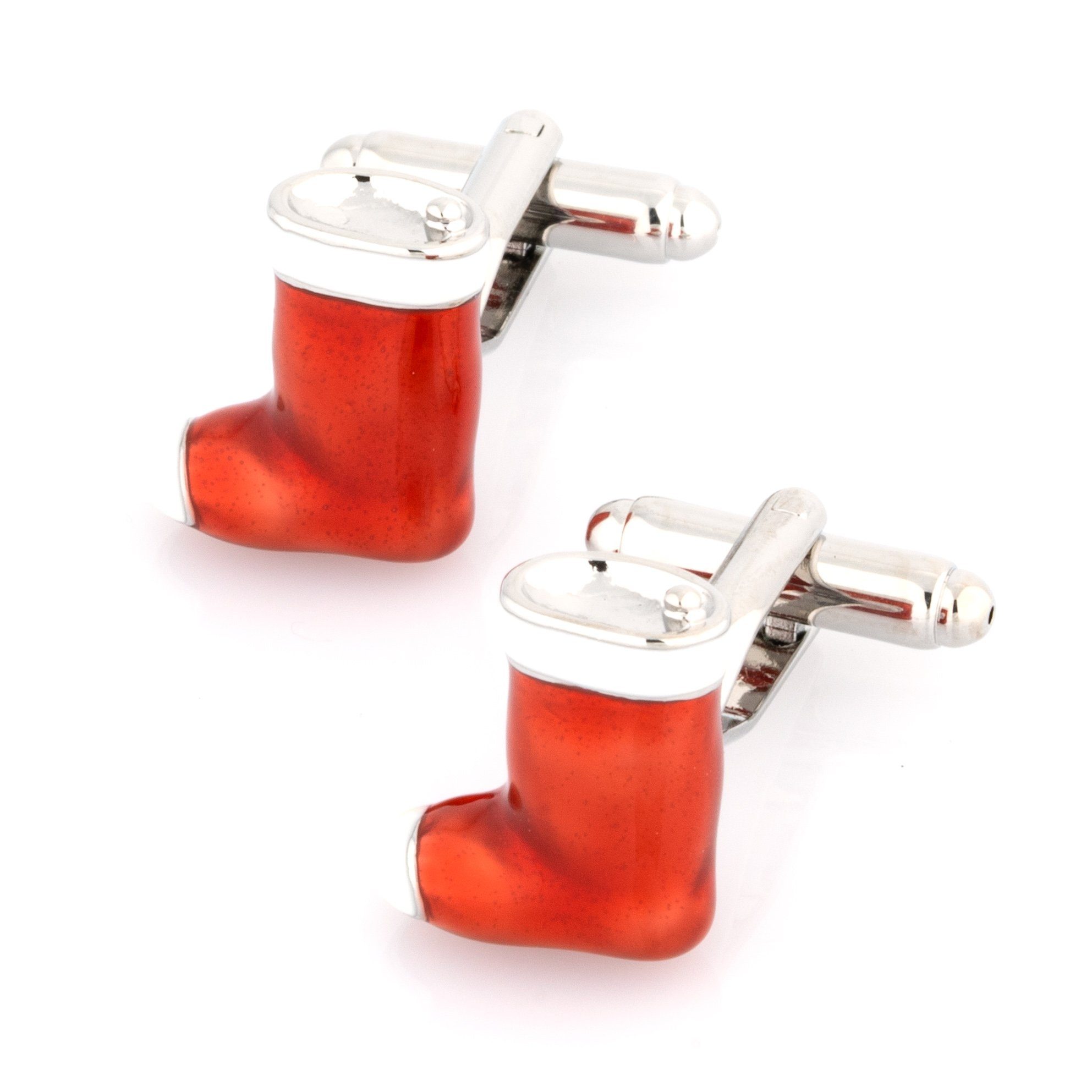 Red Christmas Stocking Boots Novelty Cufflinks Clinks Australia 