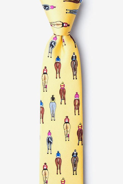 Bringing Up the Rear Yellow Skinny Tie