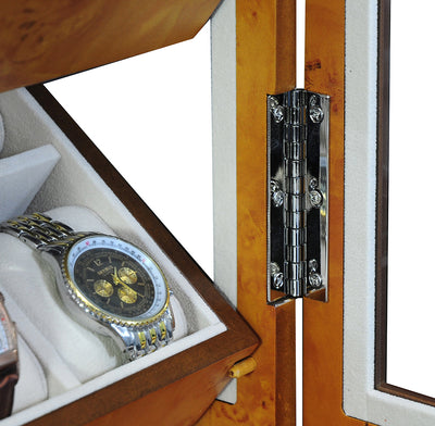 Burl Wooden Watch Cabinet, 18 Watch Box, Cuffed Watch Box, Clinks Australia Watch Box, Burl Watch Box on Cuffed, Australia Watch Cabinet, Watch Cabinet Storage Box, Watch Storage Box, Watch Cabinet Display, 18 Slots Watch Box, Watch Boxes for 18, Burl Wood Watch Cabinet, Wooden Watch Cabinet, Burl, Watch Cabinet, CB5051, Clinks, Clinks Australia, Cuffed